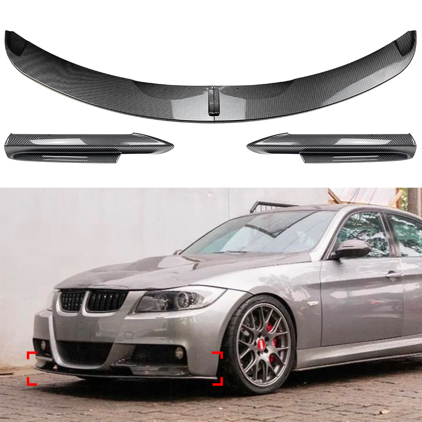 Tech Accessories Kit - Race Frontlippen-Seitenecken-Kombi-Kit für Pre-LCI BMW E90