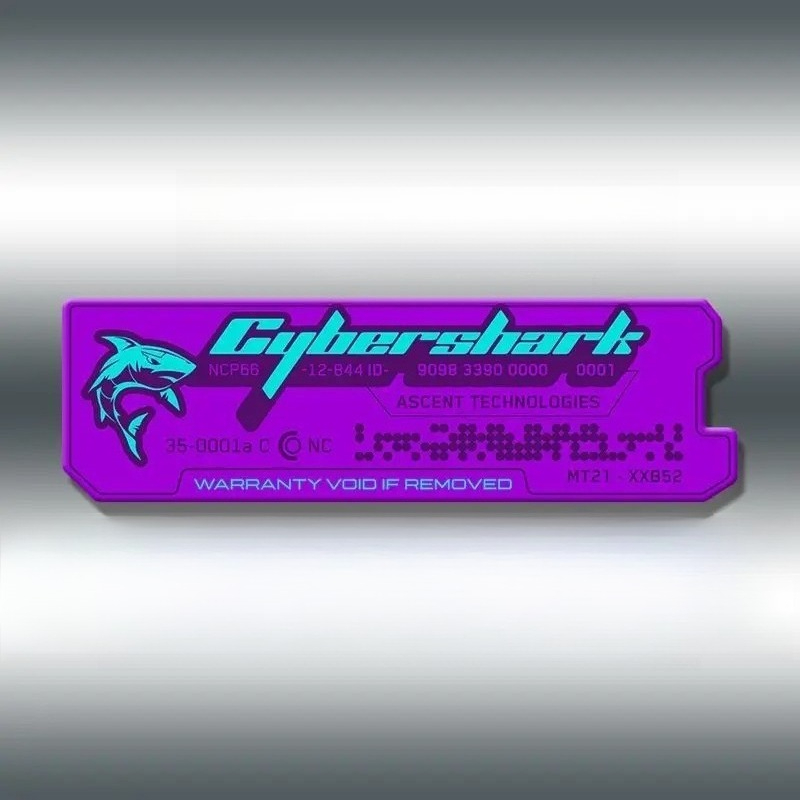 Tech Gear Accessories - 1 Stück Cyberpunk Tech Label Grafik-Aufkleber,