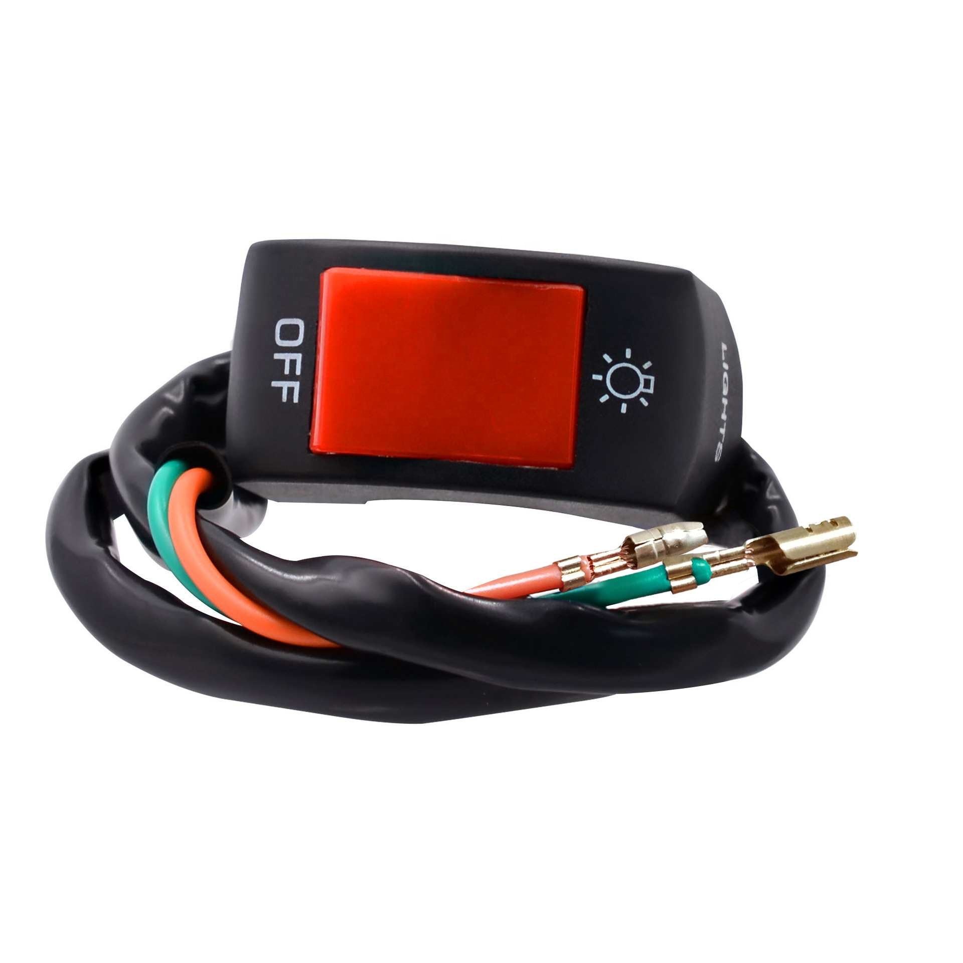 Tech Lighting Accessories - Tech China Motorradzubehör Modifikation Scheinwerfer Ein/Aus-Symbolknopf