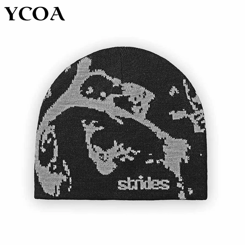 Tech Wear Accessories - Männer Beanie Strides Splatter Beanie Koreanische