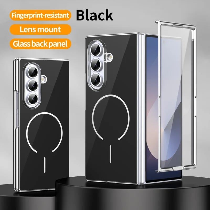 Tech Accessories Dropshipping - Glas-Magnetische Faltbare Handyhülle für Samsung Galaxy