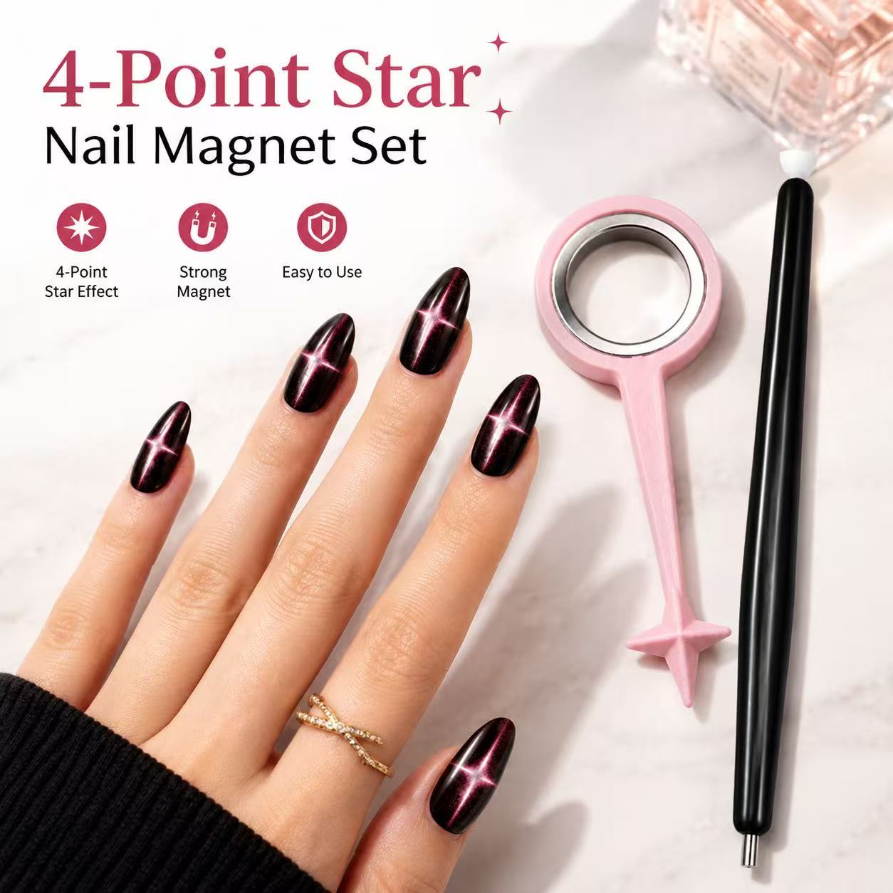 Tech Accessories Kit - 2-teiliges neues Nageltechniker-Werkzeugset, Nagelwerkzeuge für Cat-Eye-Nägel,
