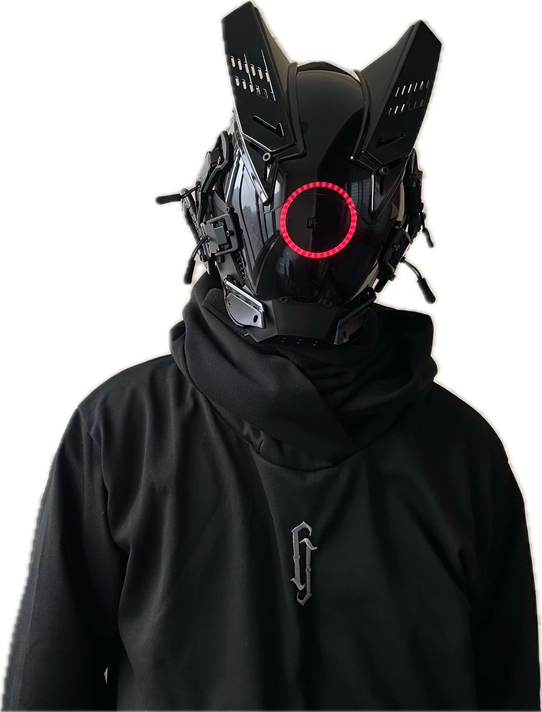 Tech Wear Accessories - Cyberpunk LED-Maske Cosplay-Maske für Männer und