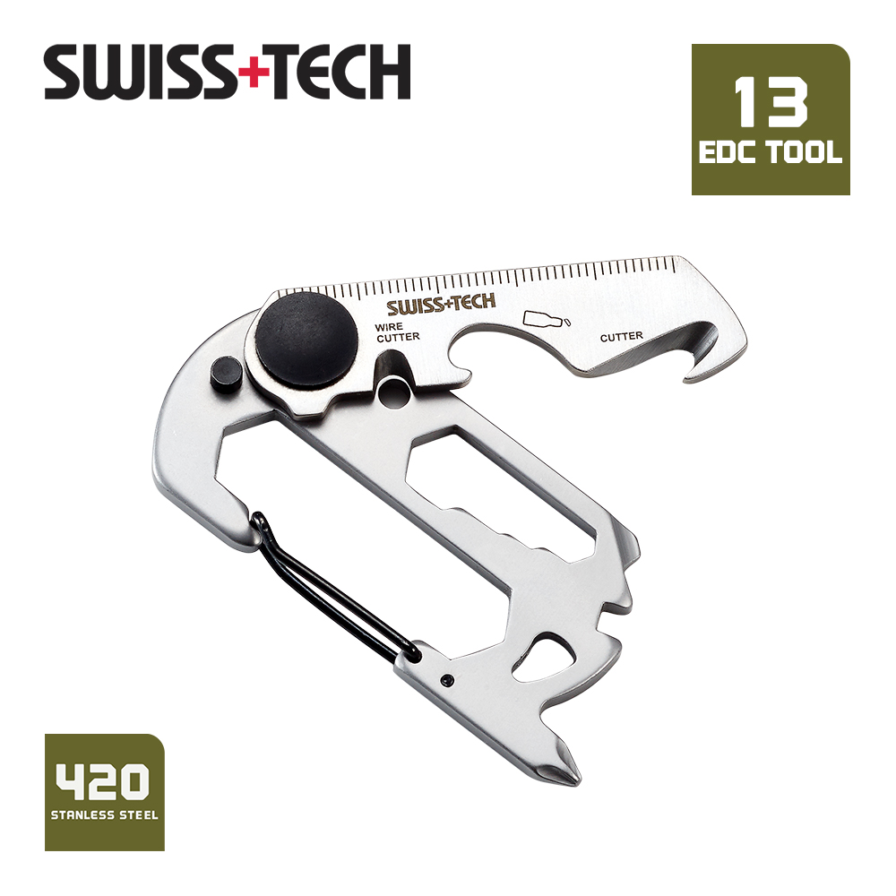 Tech Accessories Kit - SWISS TECH 13-in-1 tragbare Mini-Multifunktionswerkzeuge, kleine