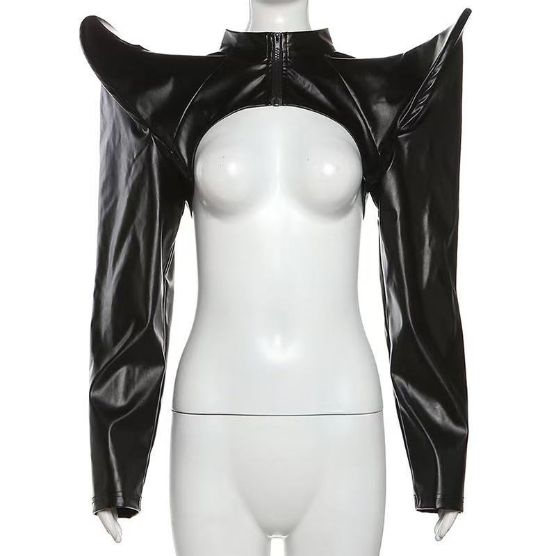 Tech Wear Accessories - 2024 frauen Y2k Pu Leder Jacken