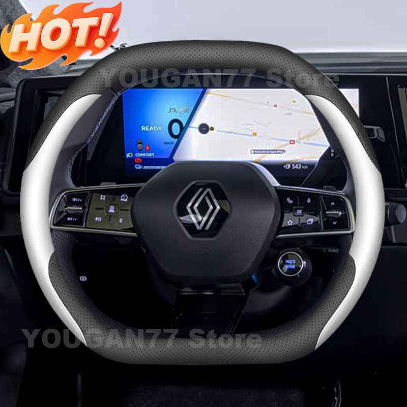 Tech Accessories Hub - Leder-Lenkradbezug für Renault Austral Rafale Scenic