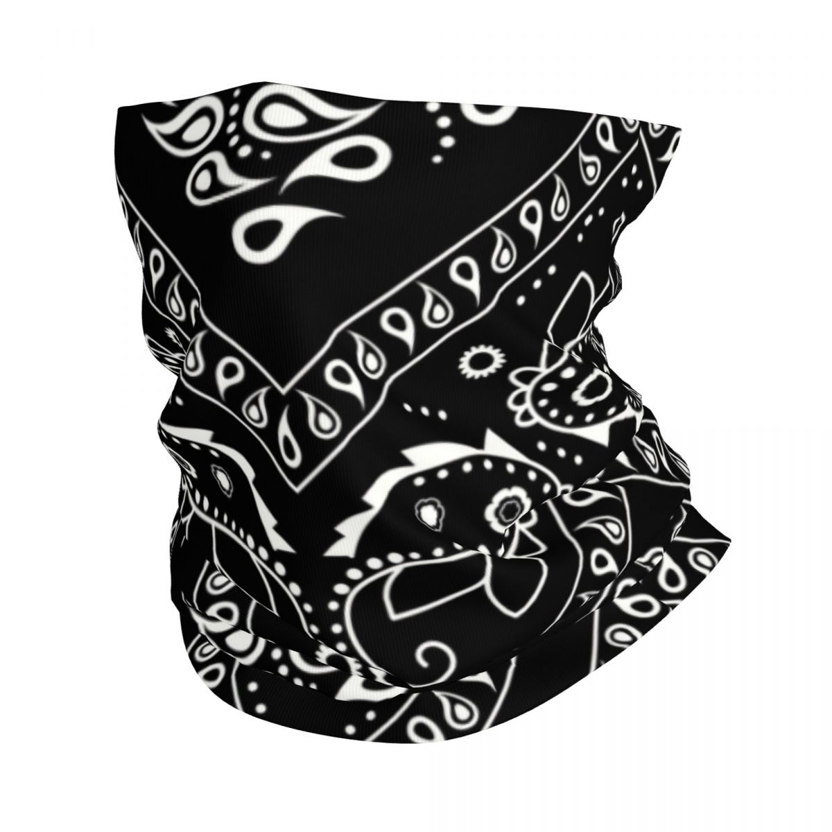 Schwarze Bandana Muster Hals G – Tech Wear Accessories Bewertung und Preis