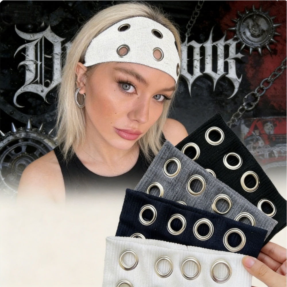 Grommet Eyelet Strick-Stirnban – Tech Wear Accessories Bewertung und Preis